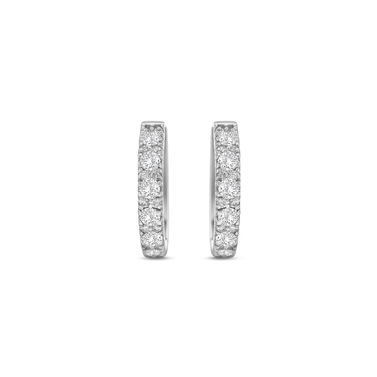 Round brilliant diamond huggy earrings, diamond huggie hoop earrings, elegant diamond huggy earrings, classic round brilliant cut earrings, fine jewelry diamond huggies, luxury diamond earrings for women, timeless diamond hoop earrings, everyday diamond huggy hoops, designer round brilliant earrings, white gold diamond huggie earrings.