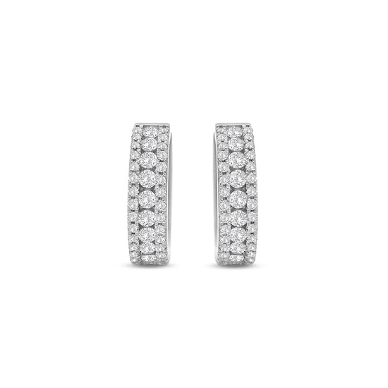 Round brilliant diamond huggy earrings, diamond huggie hoop earrings, elegant diamond huggy earrings, classic round brilliant cut earrings, fine jewelry diamond huggies, luxury diamond earrings for women, timeless diamond hoop earrings, everyday diamond huggy hoops, designer round brilliant earrings, white gold diamond huggie earrings.
