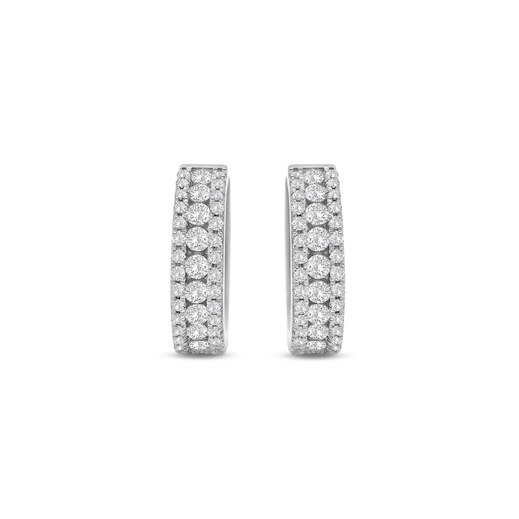Round brilliant diamond huggy earrings, diamond huggie hoop earrings, elegant diamond huggy earrings, classic round brilliant cut earrings, fine jewelry diamond huggies, luxury diamond earrings for women, timeless diamond hoop earrings, everyday diamond huggy hoops, designer round brilliant earrings, white gold diamond huggie earrings.