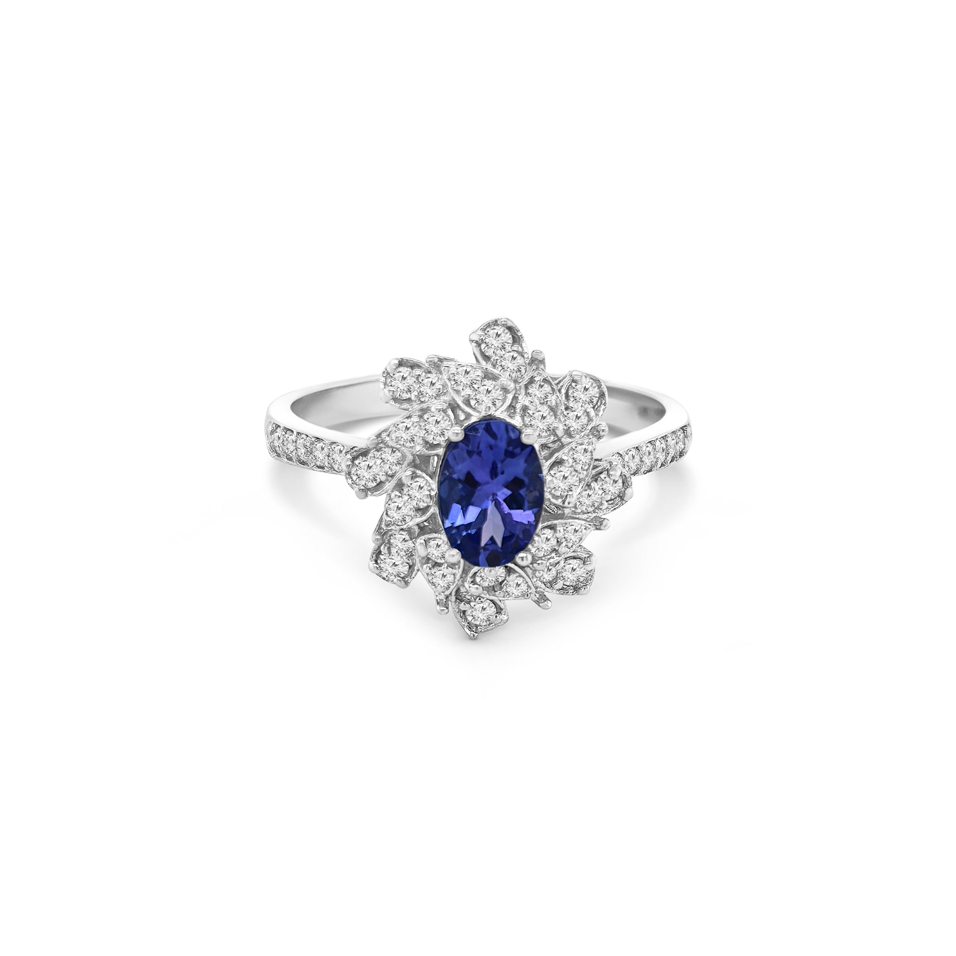 Halo Tanzanite Ring
Tanzanite and Diamond Ring
Oval Cut Tanzanite Jewelry
Unique Tanzanite Ring Design
December Birthstone Ring
White Gold Tanzanite Ring
Oval Tanzanite Ring
Tanzanite Diamond Halo Ring
Floral Diamond Ring
Tanzanite Engagement Ring