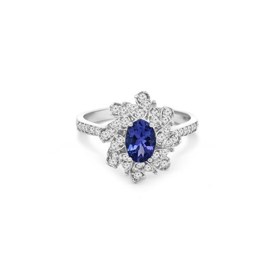 Halo Tanzanite Ring
Tanzanite and Diamond Ring
Oval Cut Tanzanite Jewelry
Unique Tanzanite Ring Design
December Birthstone Ring
White Gold Tanzanite Ring
Oval Tanzanite Ring
Tanzanite Diamond Halo Ring
Floral Diamond Ring
Tanzanite Engagement Ring