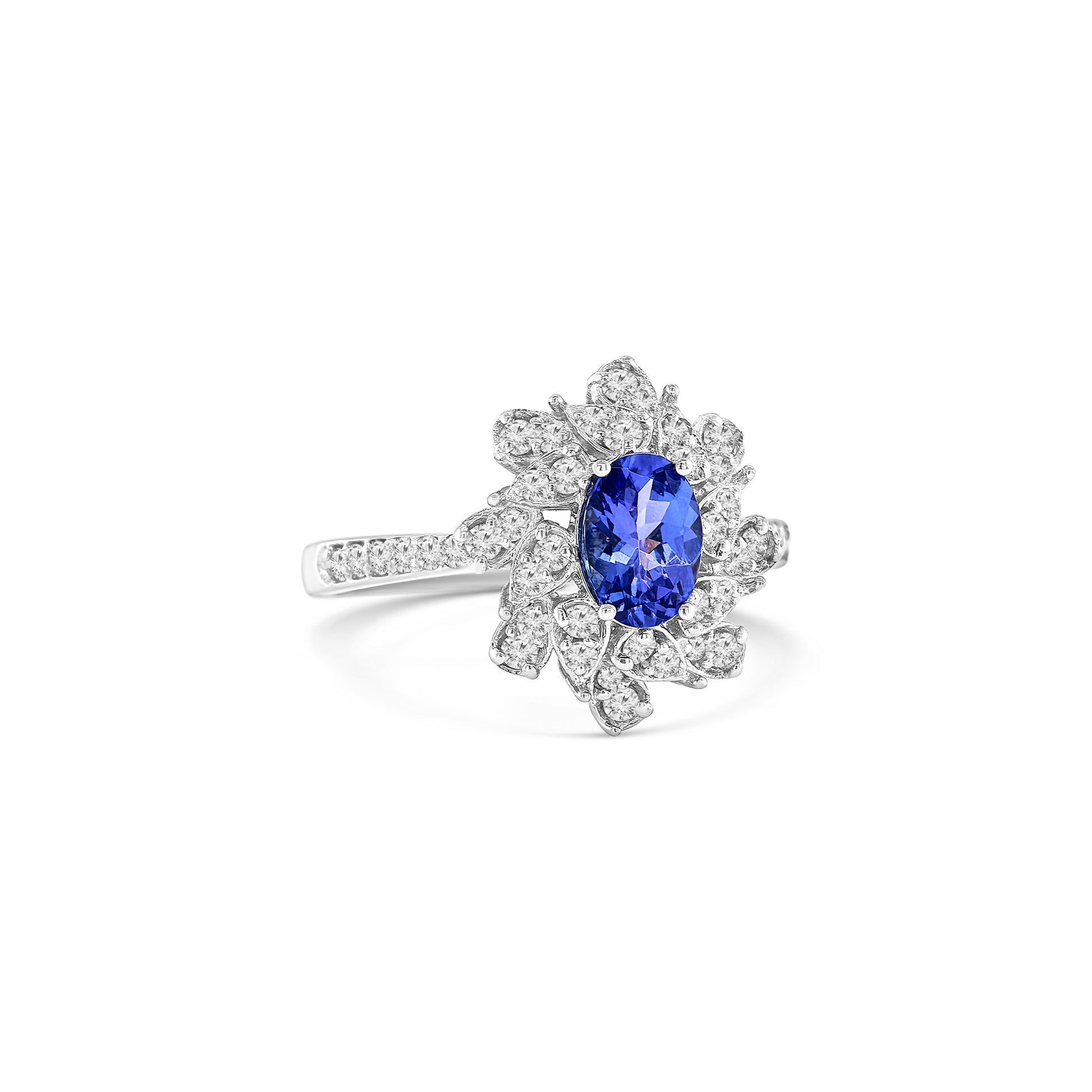 Halo Tanzanite Ring
Tanzanite and Diamond Ring
Oval Cut Tanzanite Jewelry
Unique Tanzanite Ring Design
December Birthstone Ring
White Gold Tanzanite Ring
Oval Tanzanite Ring
Tanzanite Diamond Halo Ring
Floral Diamond Ring
Tanzanite Engagement Ring