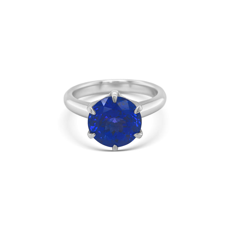 Round Cut Tanzanite Ring
