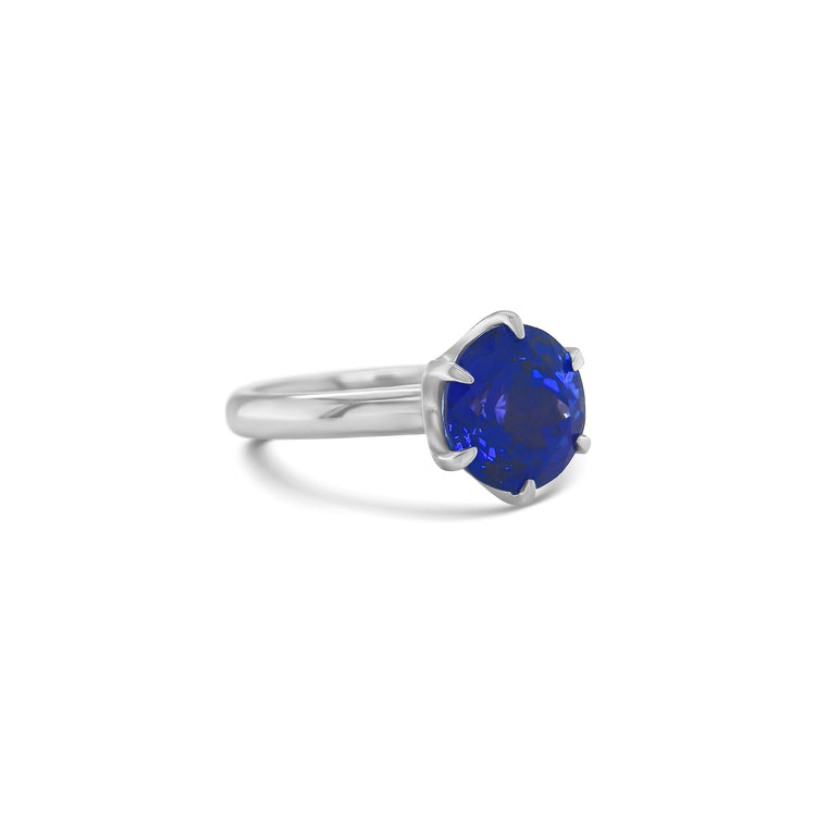 Round Cut Tanzanite Ring