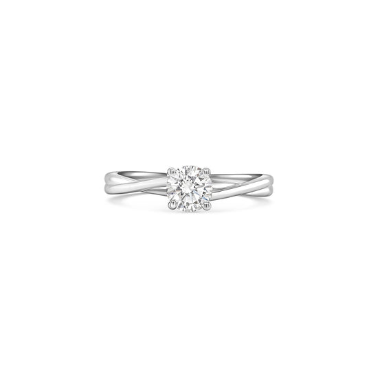 Solitaire round brilliant diamond ring, Classic solitaire engagement ring with round brilliant cut, Elegant round brilliant cut diamond solitaire in white gold, Timeless round diamond solitaire ring setting, Minimalist solitaire ring featuring round brilliant diamond, Round brilliant solitaire engagement ring in prong setting, Dainty round diamond solitaire ring for engagement or special occasions
