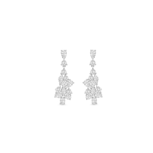 Multi-shape Diamond Drop Earrings