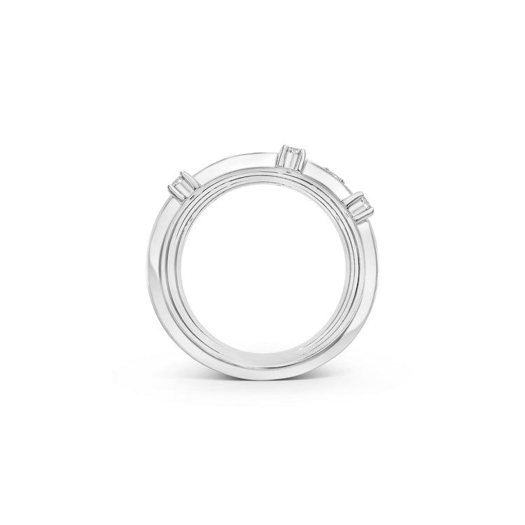 Round Brilliant Multi-Band Diamond Ring