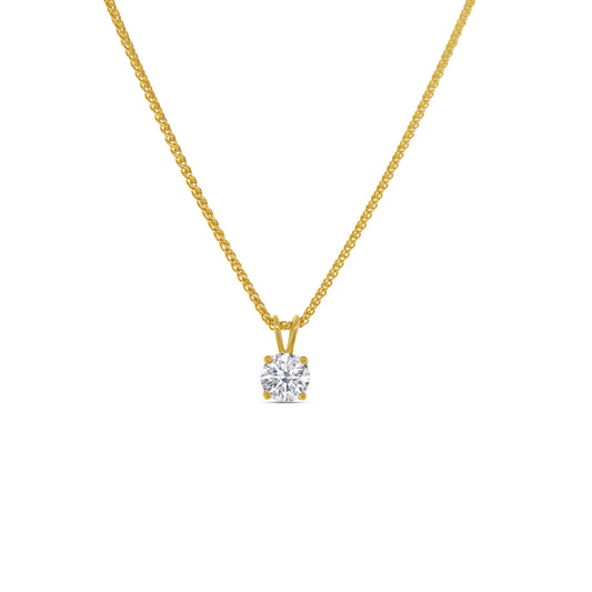round brilliant diamond pendant, solitaire diamond necklace, classic diamond jewelry, round cut diamond pendant, elegant diamond pendant, fine jewelry necklace, timeless diamond pendant, white gold solitaire pendant, luxury diamond necklace, women’s diamond jewelry
