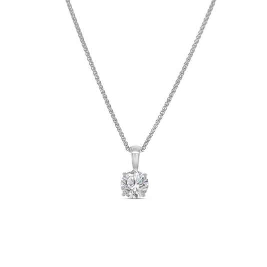 Round Brilliant Solitaire Diamond Pendant