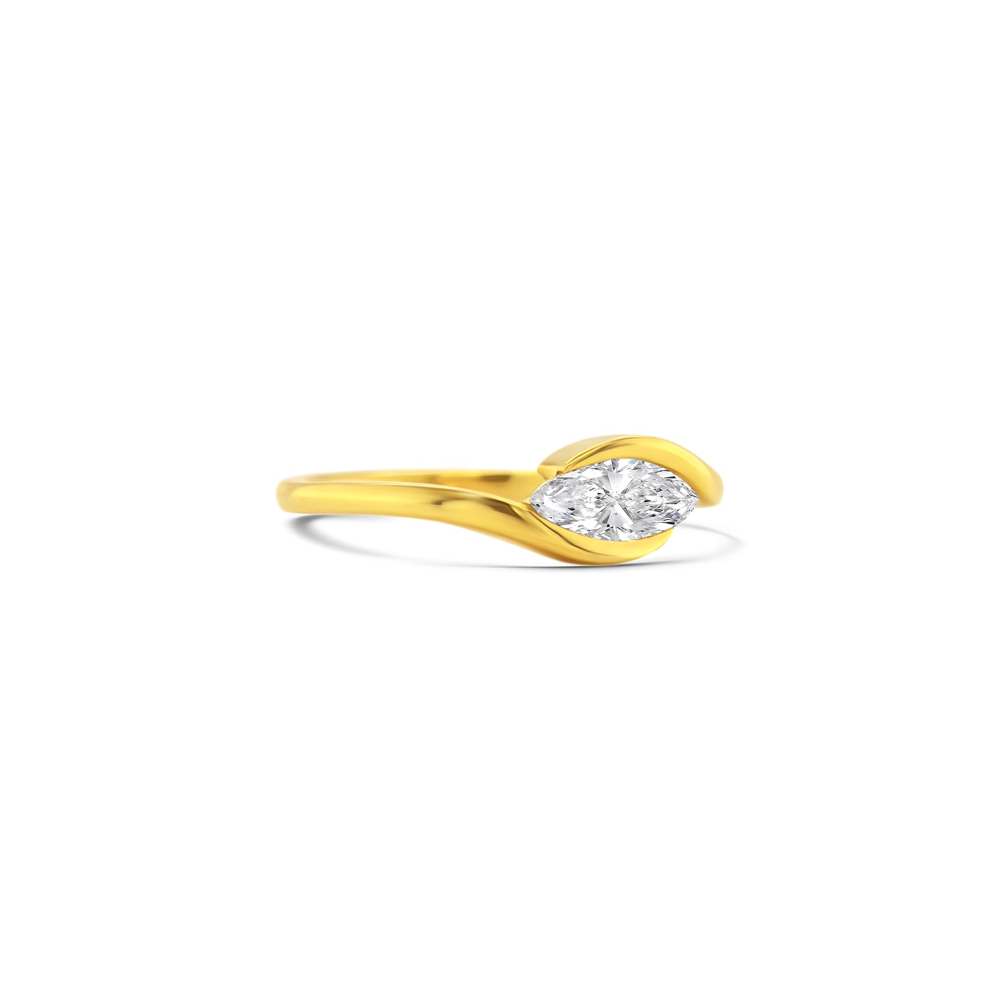 marquise diamond ring, yellow gold diamond ring, marquise cut solitaire, bypass diamond ring, elegant engagement ring, fine gold jewelry, women’s diamond ring, marquise solitaire gold ring, luxury diamond jewelry, marquise engagement ring