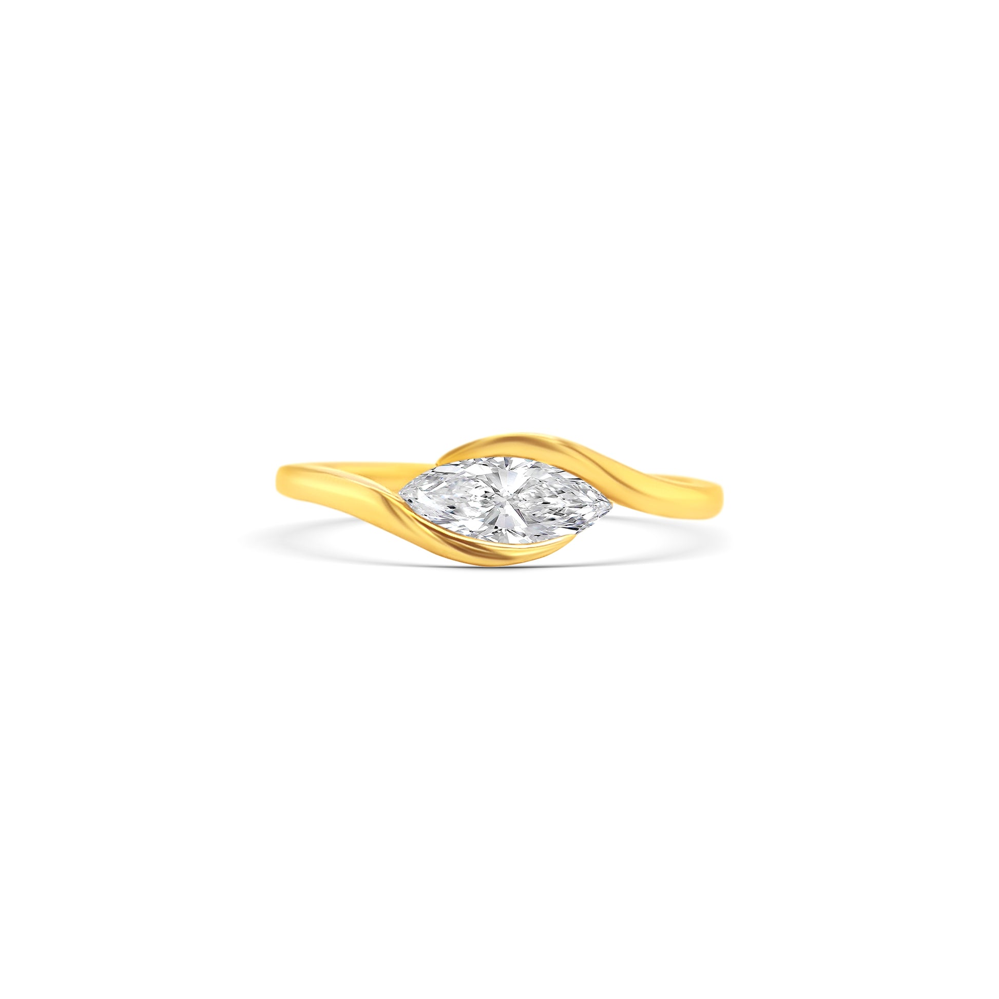 marquise diamond ring, yellow gold diamond ring, marquise cut solitaire, bypass diamond ring, elegant engagement ring, fine gold jewelry, women’s diamond ring, marquise solitaire gold ring, luxury diamond jewelry, marquise engagement ring