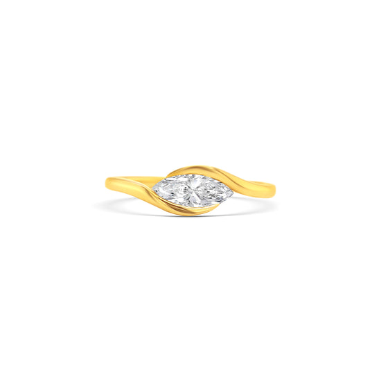 marquise diamond ring, yellow gold diamond ring, marquise cut solitaire, bypass diamond ring, elegant engagement ring, fine gold jewelry, women’s diamond ring, marquise solitaire gold ring, luxury diamond jewelry, marquise engagement ring
