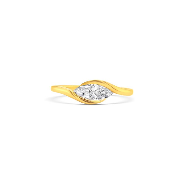marquise diamond ring, yellow gold diamond ring, marquise cut solitaire, bypass diamond ring, elegant engagement ring, fine gold jewelry, women’s diamond ring, marquise solitaire gold ring, luxury diamond jewelry, marquise engagement ring