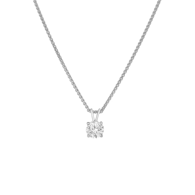 Round Brilliant Solitaire Diamond Pendant