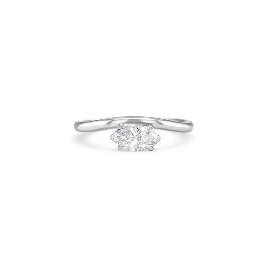 marquise cut diamond ring, solitaire diamond ring, white gold engagement ring, marquise diamond solitaire, white gold solitaire ring, minimalist diamond ring, elegant marquise ring, marquise diamond ring white gold, classic engagement ring, marquise cut white gold ring