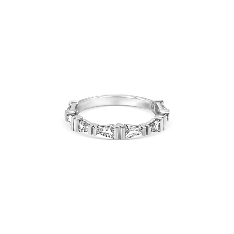 Kite Shape Half Eternity Diamond Ring