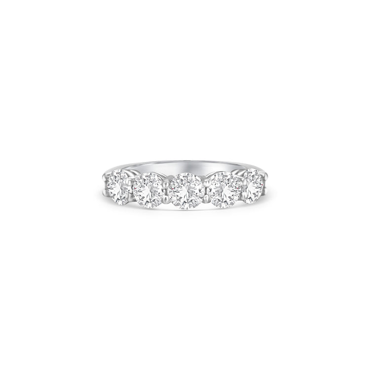 Round Brilliant Half Eternity Diamond Ring