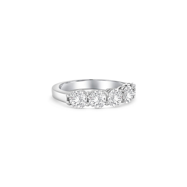 Round Brilliant Half Eternity Diamond Ring
