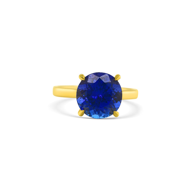 Round Solitaire Tanzanite Ring