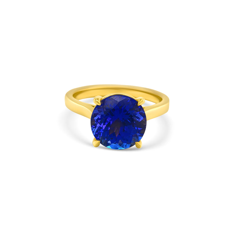 Round Solitaire Tanzanite Ring