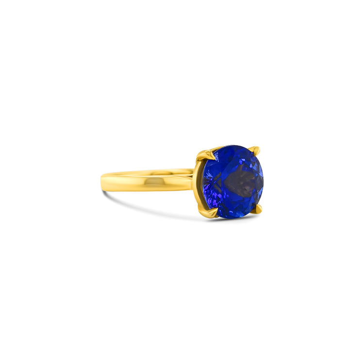 Round Solitaire Tanzanite Ring