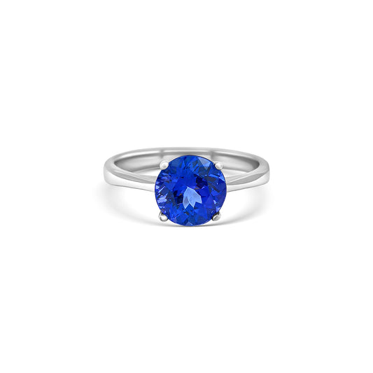 Round Cut Tanzanite Ring