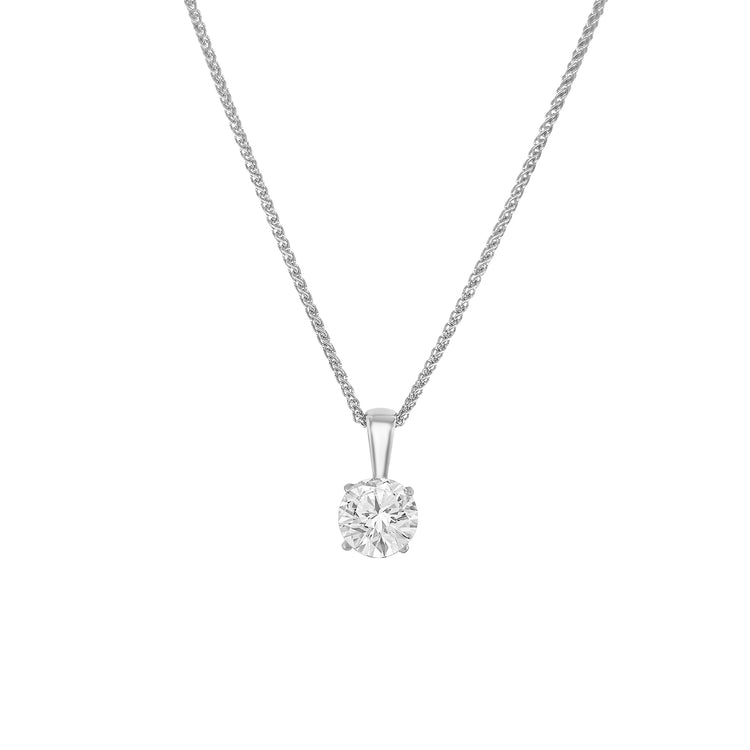 Round Brilliant Solitaire Diamond Pendant