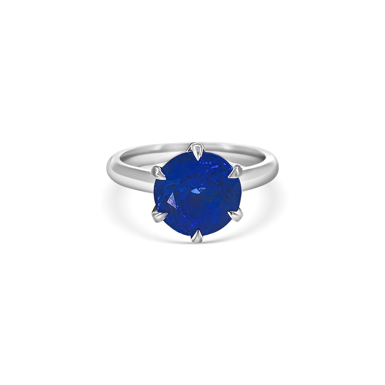 Round Brilliant Cut Tanzanite Solitaire Ring