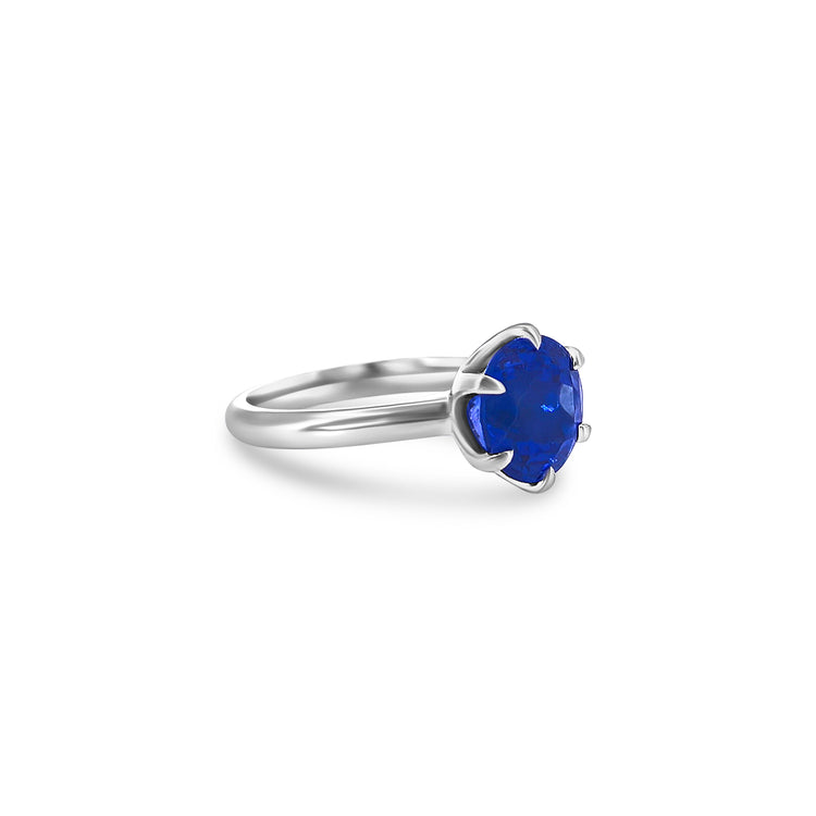Round Brilliant Cut Tanzanite Solitaire Ring