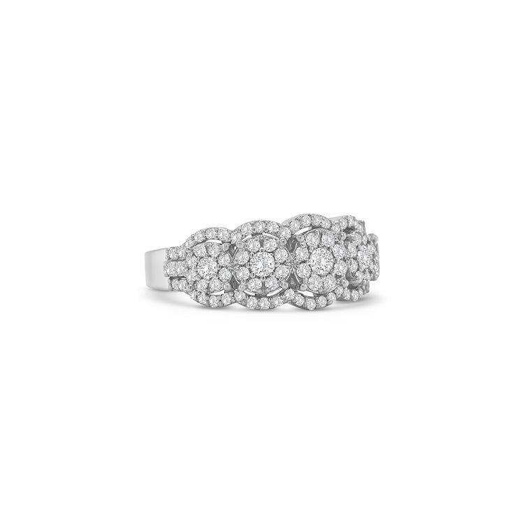 Round brilliant cut diamond illusion ring, illusion set diamond ring, round diamond engagement ring, elegant diamond illusion jewelry, fine jewelry diamond ring, luxury round brilliant diamond ring, illusion setting engagement ring, classic round diamond ring, designer illusion set diamond jewelry, timeless diamond ring for women.