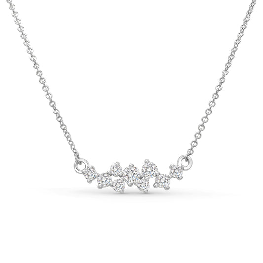 A stunning, elegant, round brilliant diamond pendant, sparkling, luxurious, fine jewelry, timeless, exquisite, accessory, perfect for any occasion, adding sophistication, enhancing beauty, statement piece, classic, radiant, shimmering, eye-catching, symbol of elegance.