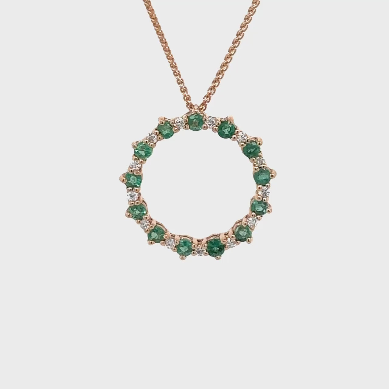 Circle of Life Pendant, Emerald Pendant, Diamond Pendant, Jewelry Pendant, Green Gem Pendant, Precious Stone Pendant, Gemstone Pendant, Elegant Pendant, Stylish Pendant, Fashion Pendant, Luxury Pendant