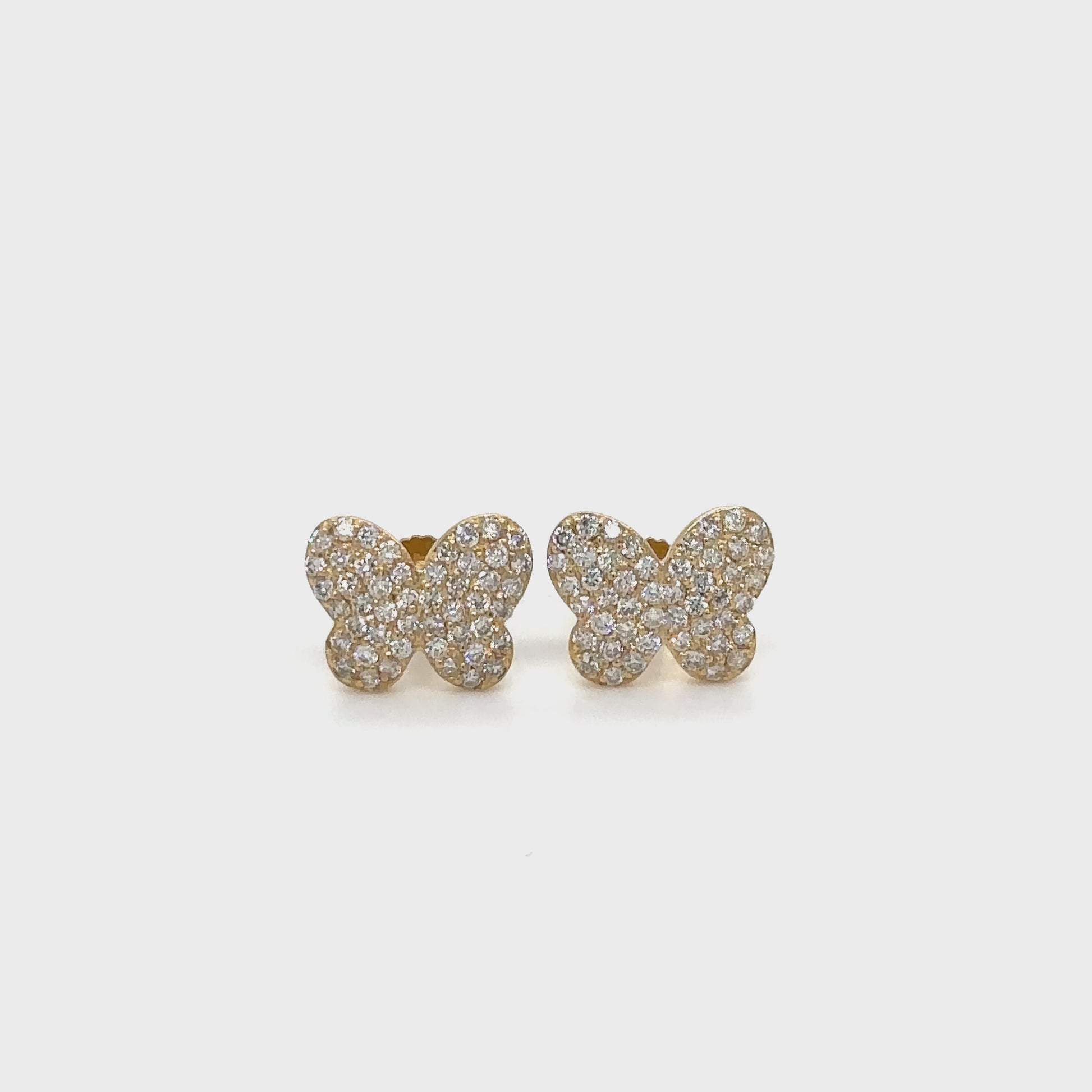 Round Brilliant Butterfly Illusion Stud Earrings, Sparkling Butterfly Studs, Elegant Butterfly Jewelry, Delicate Insect-Inspired Earrings, Cubic Zirconia Butterfly Studs, Unique Butterfly Design, Sterling Silver Butterfly Earrings, Dazzling Studs with Butterfly Motif, Nature-Inspired Jewelry, Butterfly-shaped Gemstone Earrings.