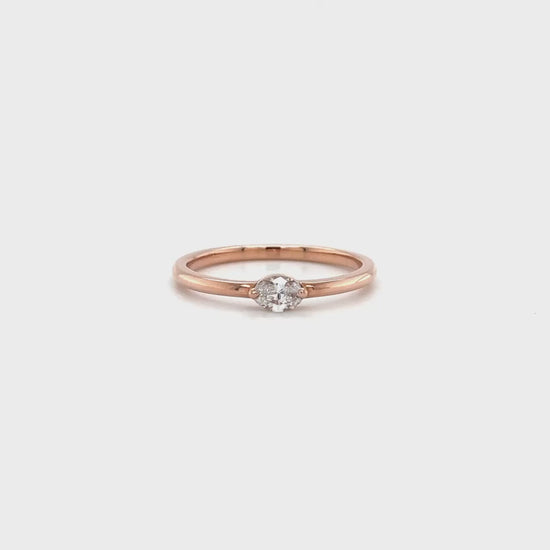 Marquise solitaire diamond ring, engagement jewelry, sparkling gemstone, elegant design, luxury accessory, precious stone, romantic gift, timeless beauty.