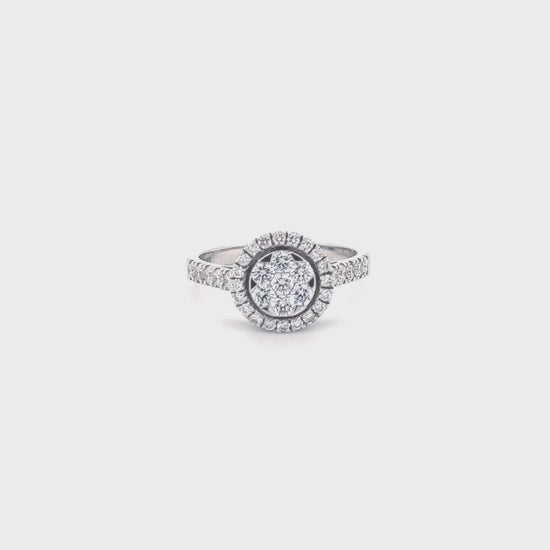 "Round Brilliant Cut Halo Diamond Ring - Sparkling Elegance" "Luxurious Halo Engagement Ring with Round Brilliant Cut Diamond" "Stunning Round Halo Ring Featuring Brilliant Cut Diamond" "Elegant Diamond Halo Ring - Round Brilliant Cut" "Timeless Round Halo Diamond Engagement Ring" "Classic Halo Setting with Round Brilliant Cut Diamond" "Exquisite Round Diamond Halo Engagement Ring"