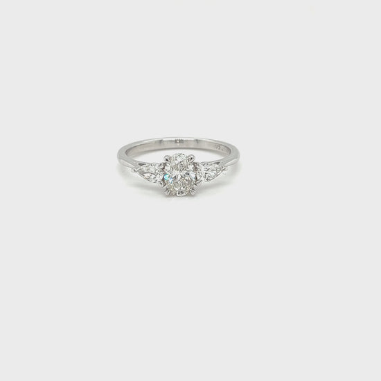 1.00ct Oval & Pear Shape Trilogy Diamond Ring ,A classic and timeless trilogy setting is always a great investment and an extremely popular choice when choosing a diamond engagement ring. Symbolizing yesterday, today, and tomorrow.
