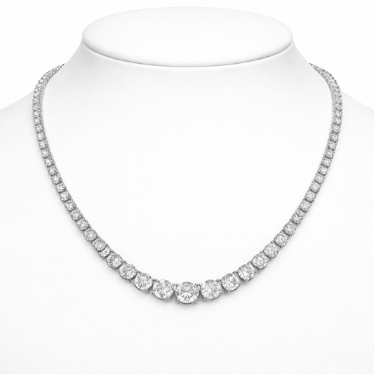 Round Brilliant Diamond Necklace