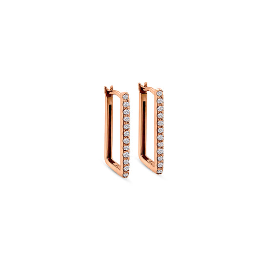 "Rectangular-shaped, Diamond, Hoop Earrings, Elegant, Jewelry, Sparkling, Fashion, Accessories, Luxury, Statement Piece"
