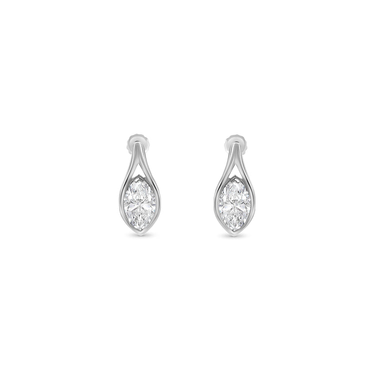 Marquise Cut Diamond Earrings