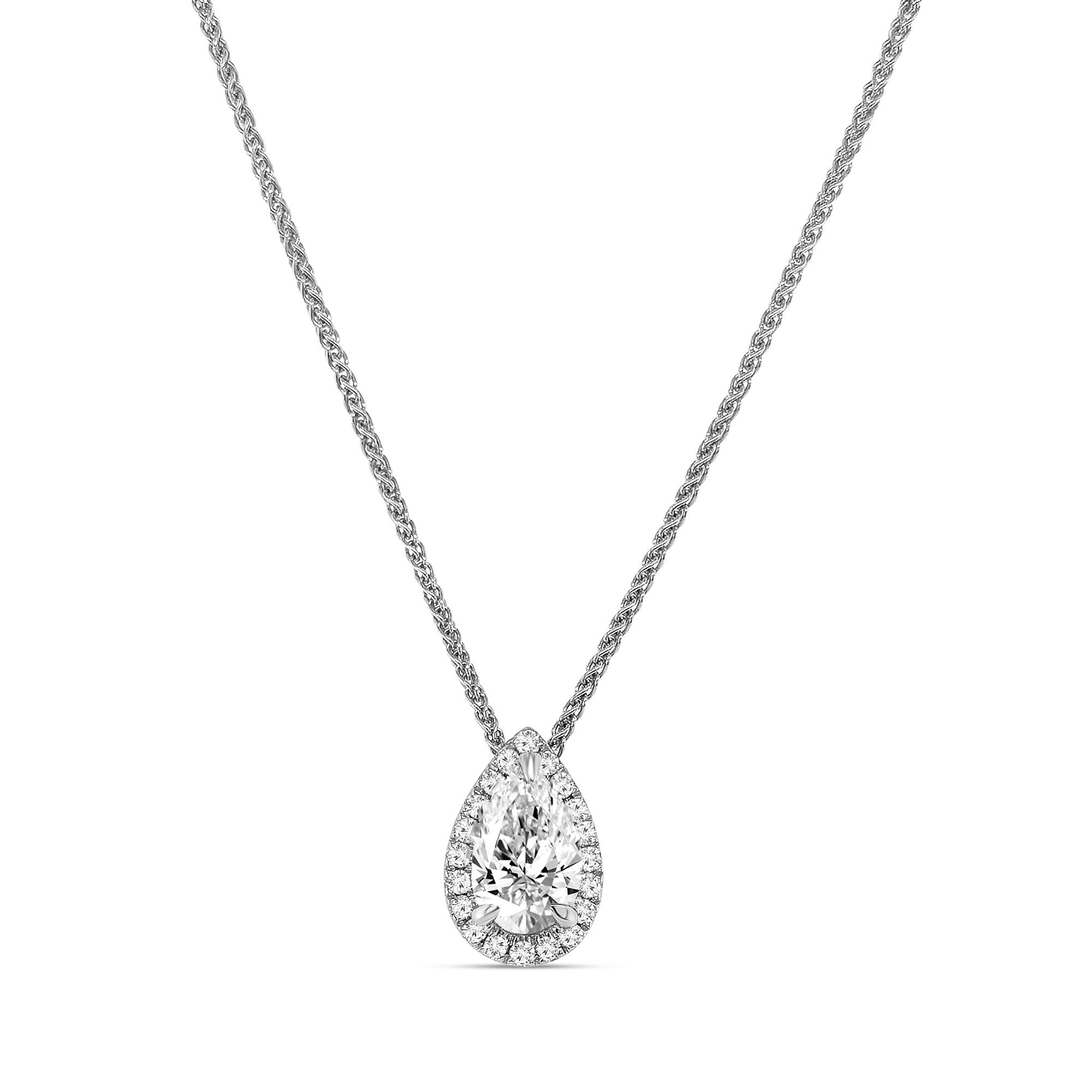 Pear Shape Diamond Pendant
