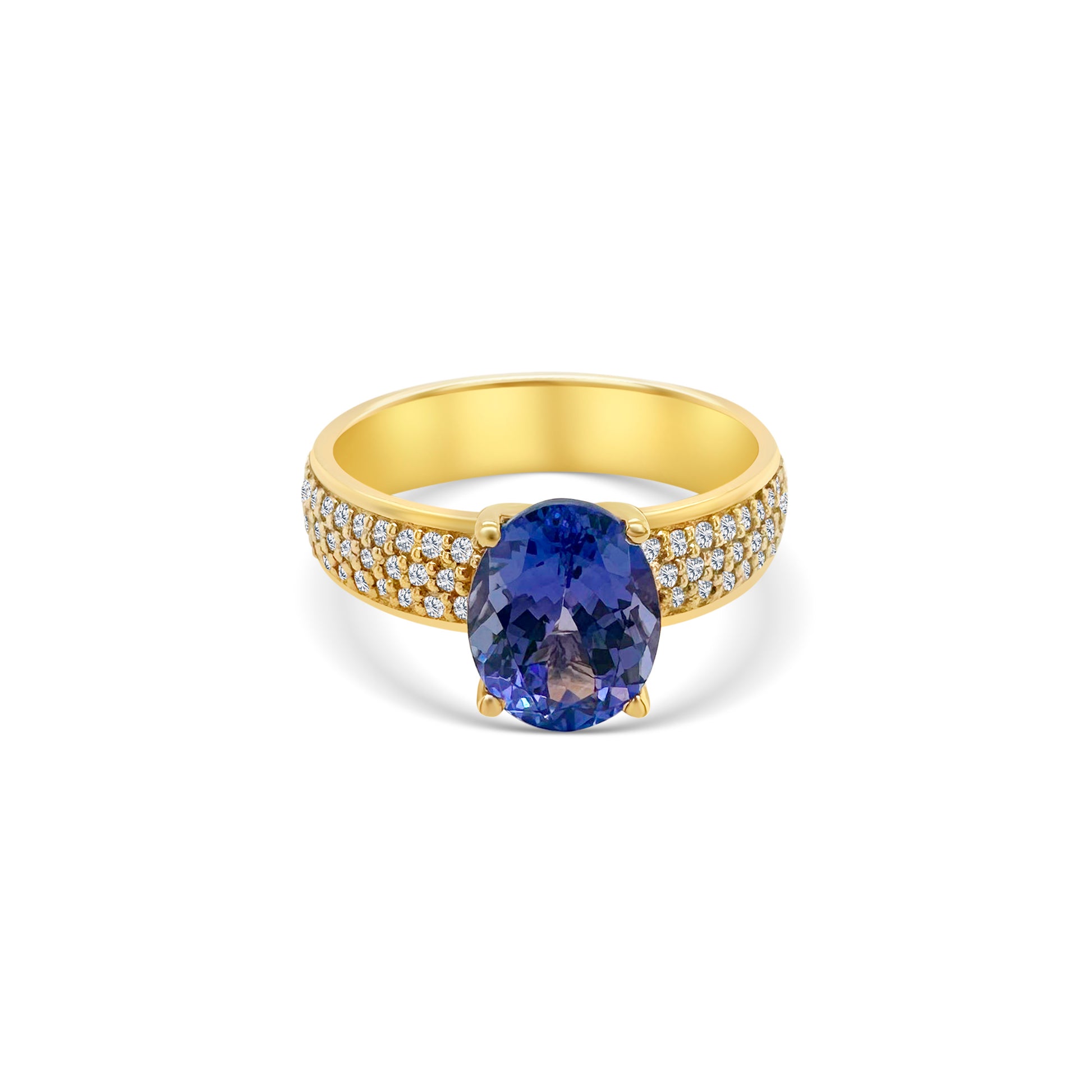 "Oval Shaped Tanzanite & Diamond Ring," "Exquisite Oval Tanzanite Diamond Ring," "Luxurious Oval Tanzanite and Diamond Jewelry," "Elegant Oval Shaped Tanzanite Ring," "Fine Jewelry with Oval Tanzanite and Diamonds," "High-Quality Tanzanite and Diamond Ring," "Statement Oval Tanzanite Diamond Ring," "Sparkling Oval Shaped Tanzanite Jewelry," "Beautiful Diamond and Tanzanite Ring," "Fashionable Oval Tanzanite & Diamond Ring."