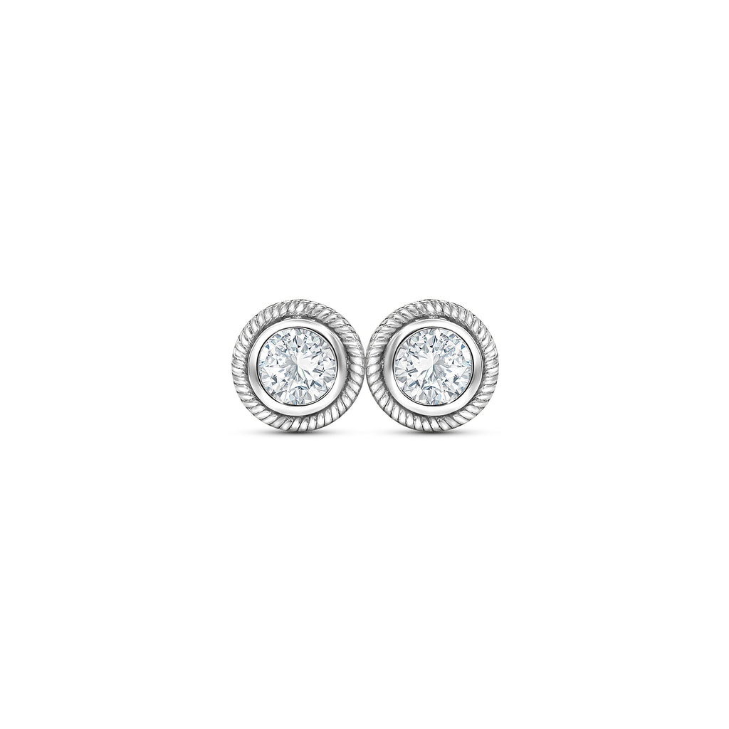 Round Brilliant Diamond Stud Earrings