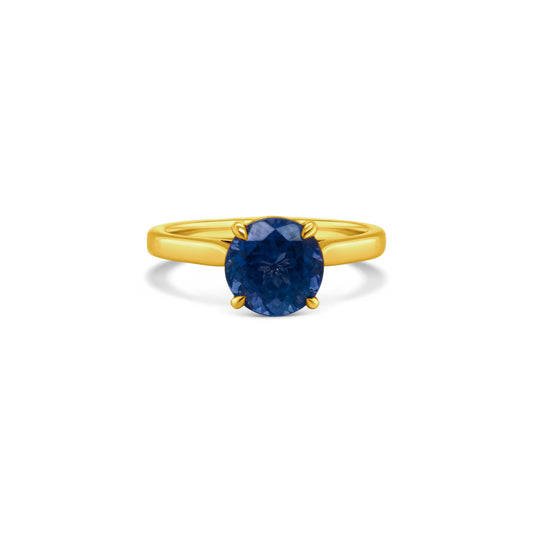 A, stunning, round, solitaire, tanzanite, ring, featuring, a, beautiful, violet-blue, gemstone, set, in, lustrous, sterling, silver, , Perfect, for, adding, a, touch, of, elegance, to, any, ensemble, , Ideal, for, everyday, wear, or, special, occasions, , Exquisite, craftsmanship, meets, timeless, beauty, in, this, captivating, piece, of, jewelry.