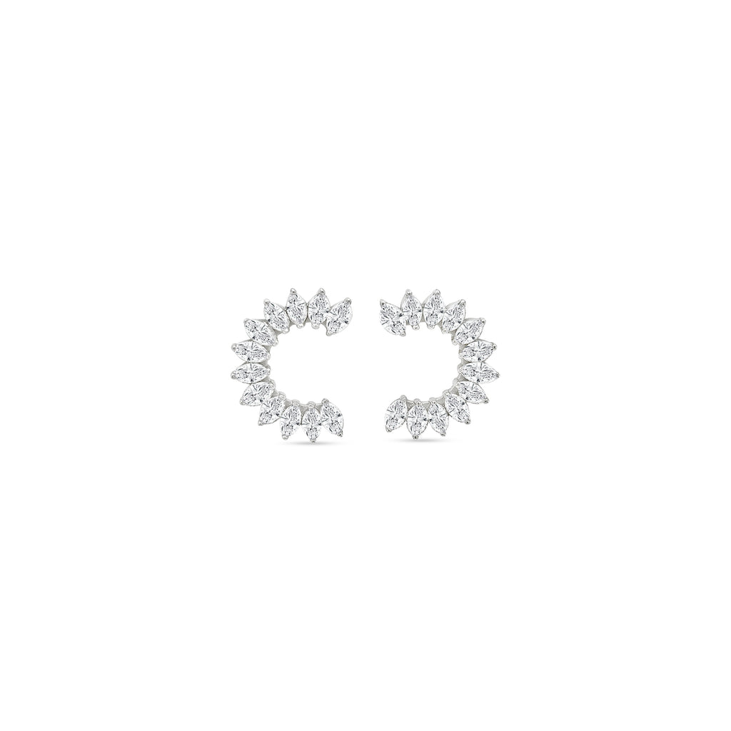 Marquise Cut Diamond Dangle Earrings