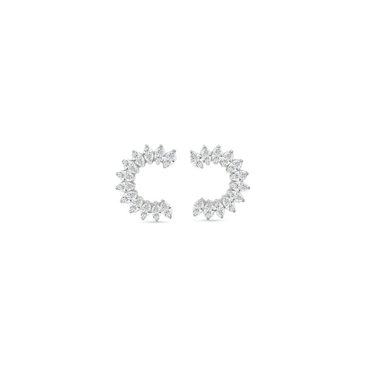 Marquise Cut Diamond Dangle Earrings