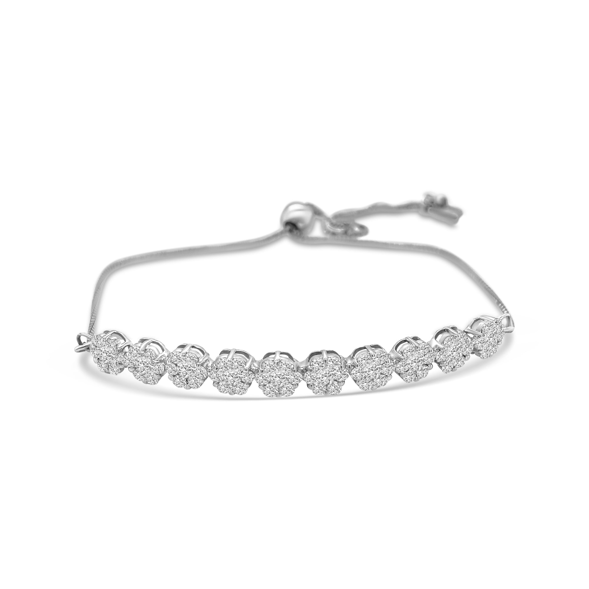 Round Brilliant Cut Diamond Bracelet