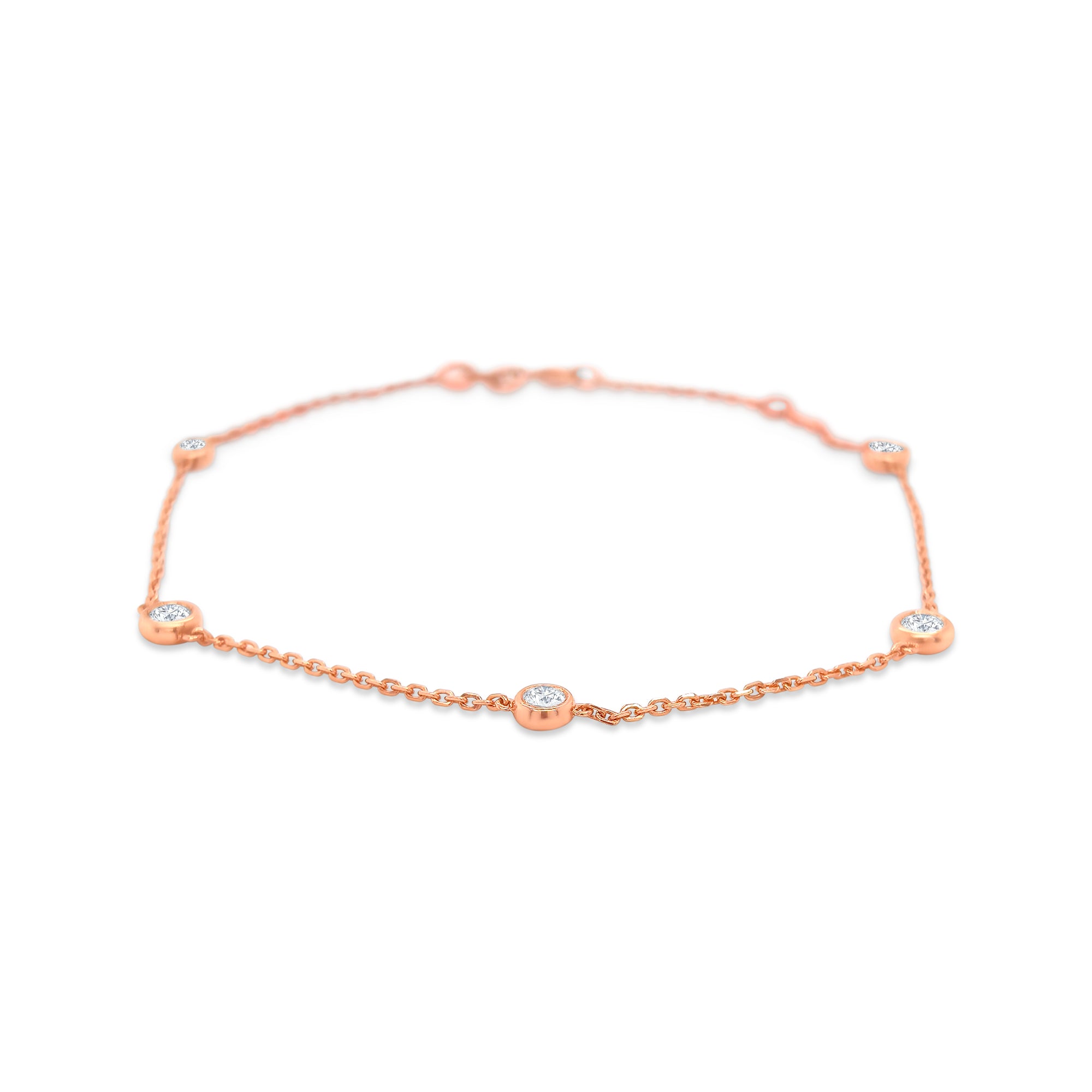 Round Brilliant Cut Diamond Bracelet