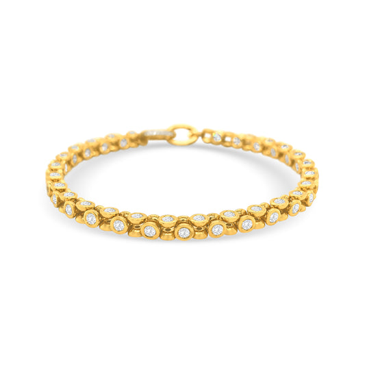 Round Brilliant Cut Diamond Bracelet