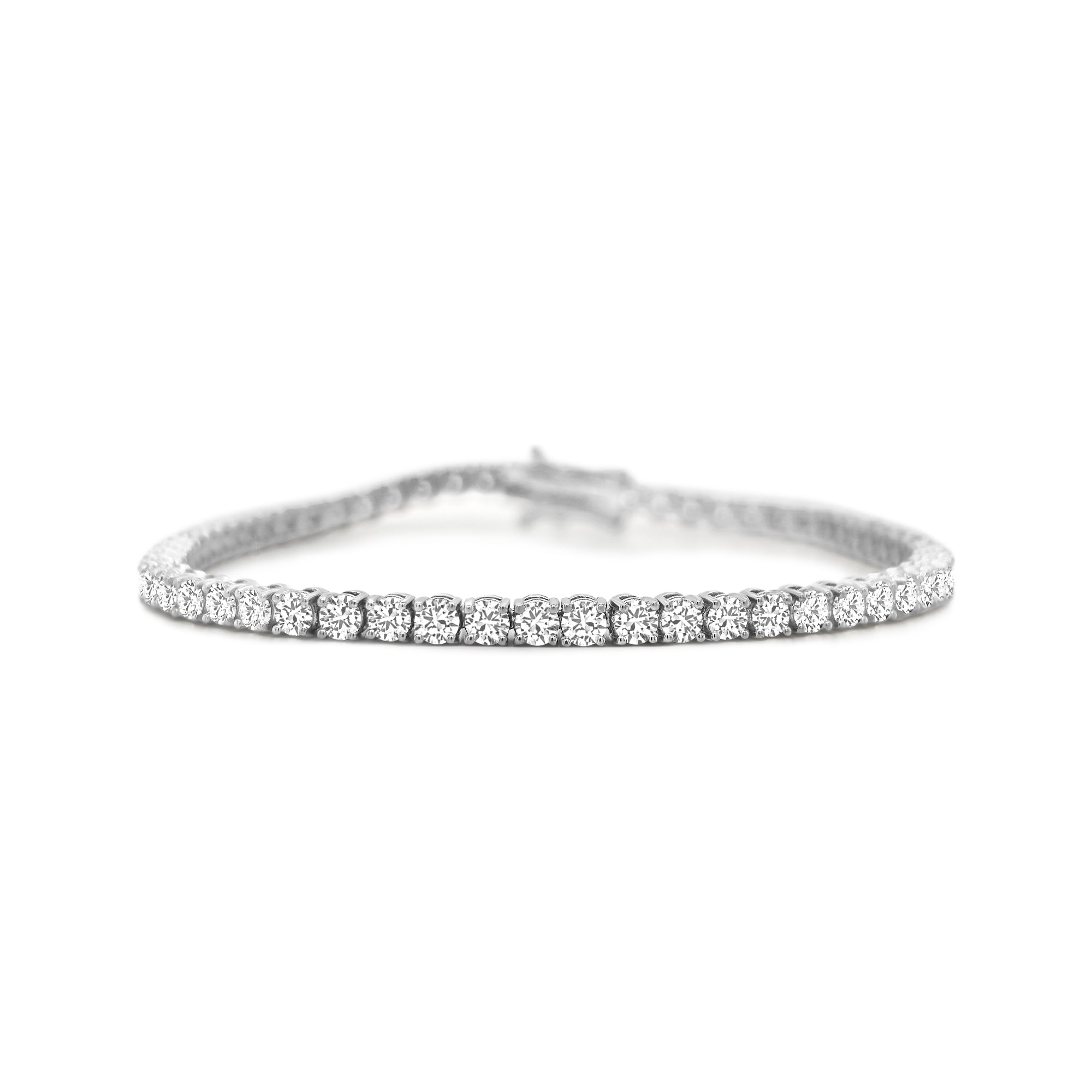 Round Brilliant Cut Diamond Tennis Bracelet