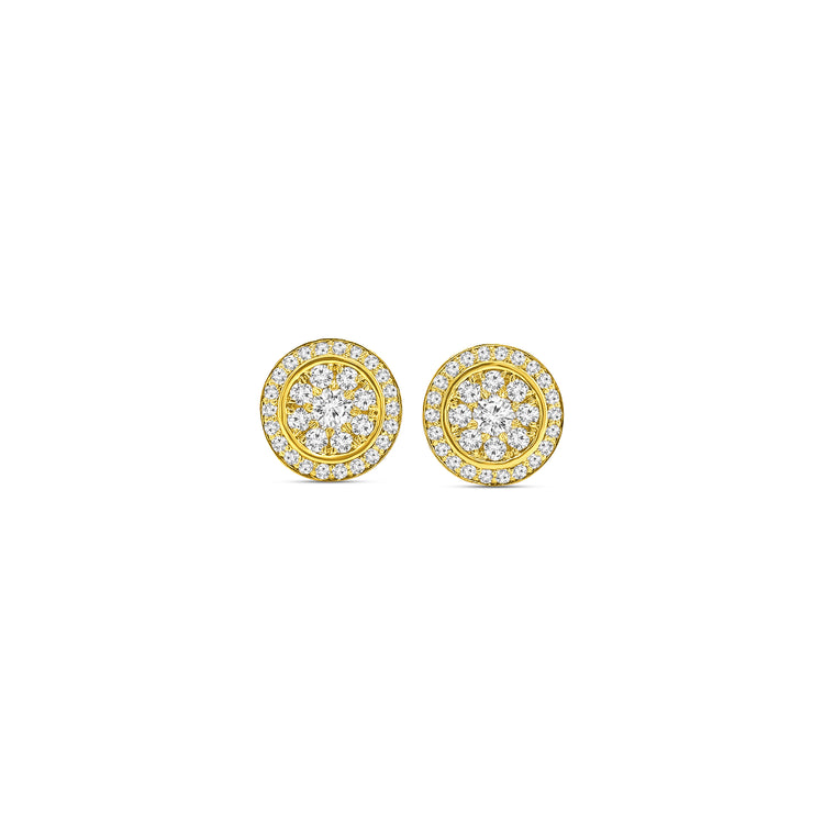 Round Brilliant Cut Diamond Earrings